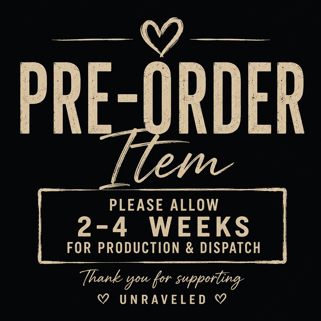 PRE ORDER